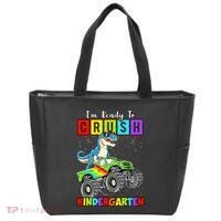 I'm Ready To Crush Kindergarten Dinosaur Back To School Tote Bag thumb 0