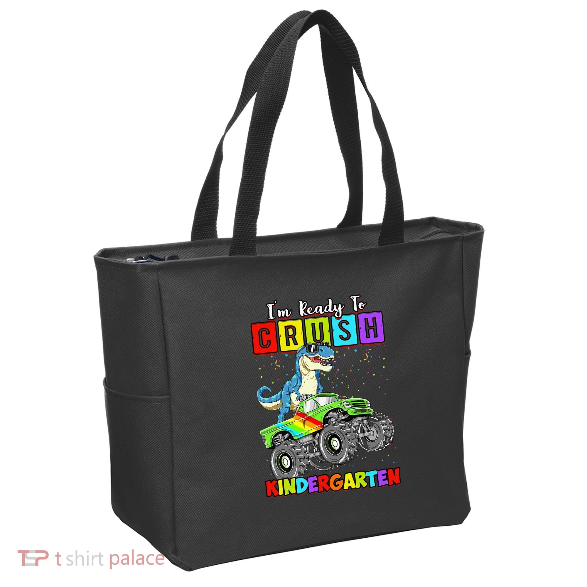 I'm Ready To Crush Kindergarten Dinosaur Back To School Tote Bag