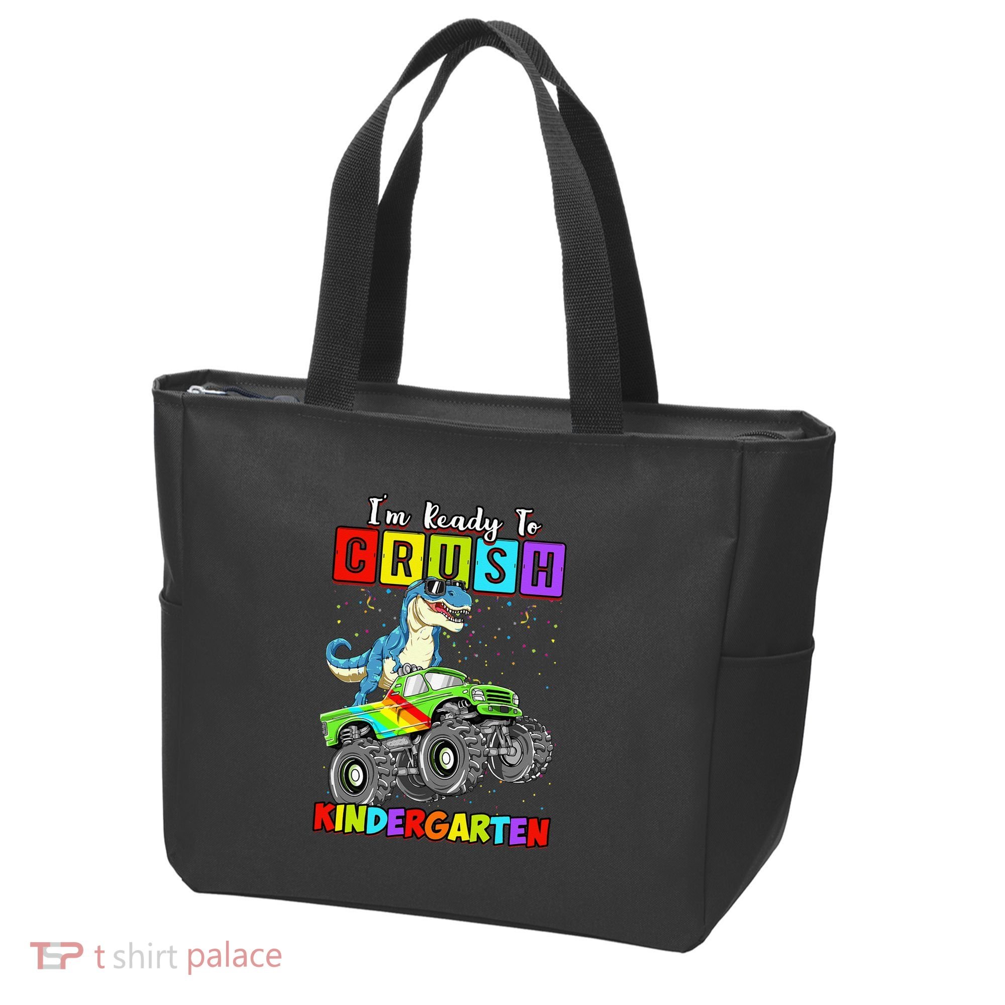 I'm Ready To Crush Kindergarten Dinosaur Back To School Tote Bag
