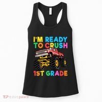 Im Ready To Crush 1st Grade First Day Monster Truck Women's Tank Top thumb 0