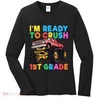Im Ready To Crush 1st Grade First Day Monster Truck Women's Long Sleeve Shirt thumb 0