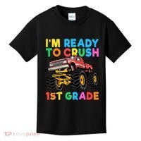 Im Ready To Crush 1st Grade First Day Monster Truck Kids T-Shirt thumb 0