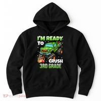 I'm Ready To Crush 3rd Grade Monster Truck Hoodie thumb 0