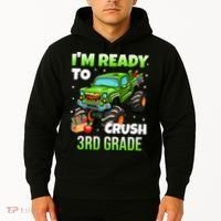 I'm Ready To Crush 3rd Grade Monster Truck Hoodie thumb 2