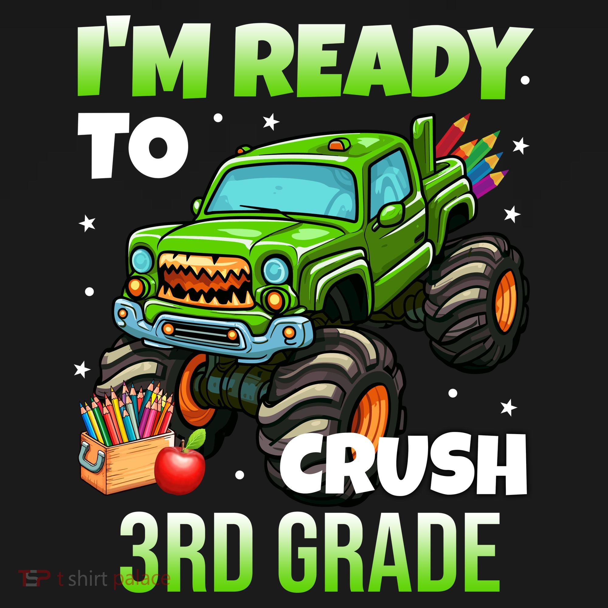 I'm Ready To Crush 3rd Grade Monster Truck Women's Hoodie