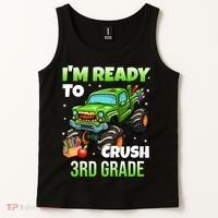 I'm Ready To Crush 3rd Grade Monster Truck Tank Top thumb 2