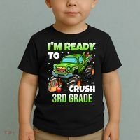 I'm Ready To Crush 3rd Grade Monster Truck Toddler T-Shirt thumb 2