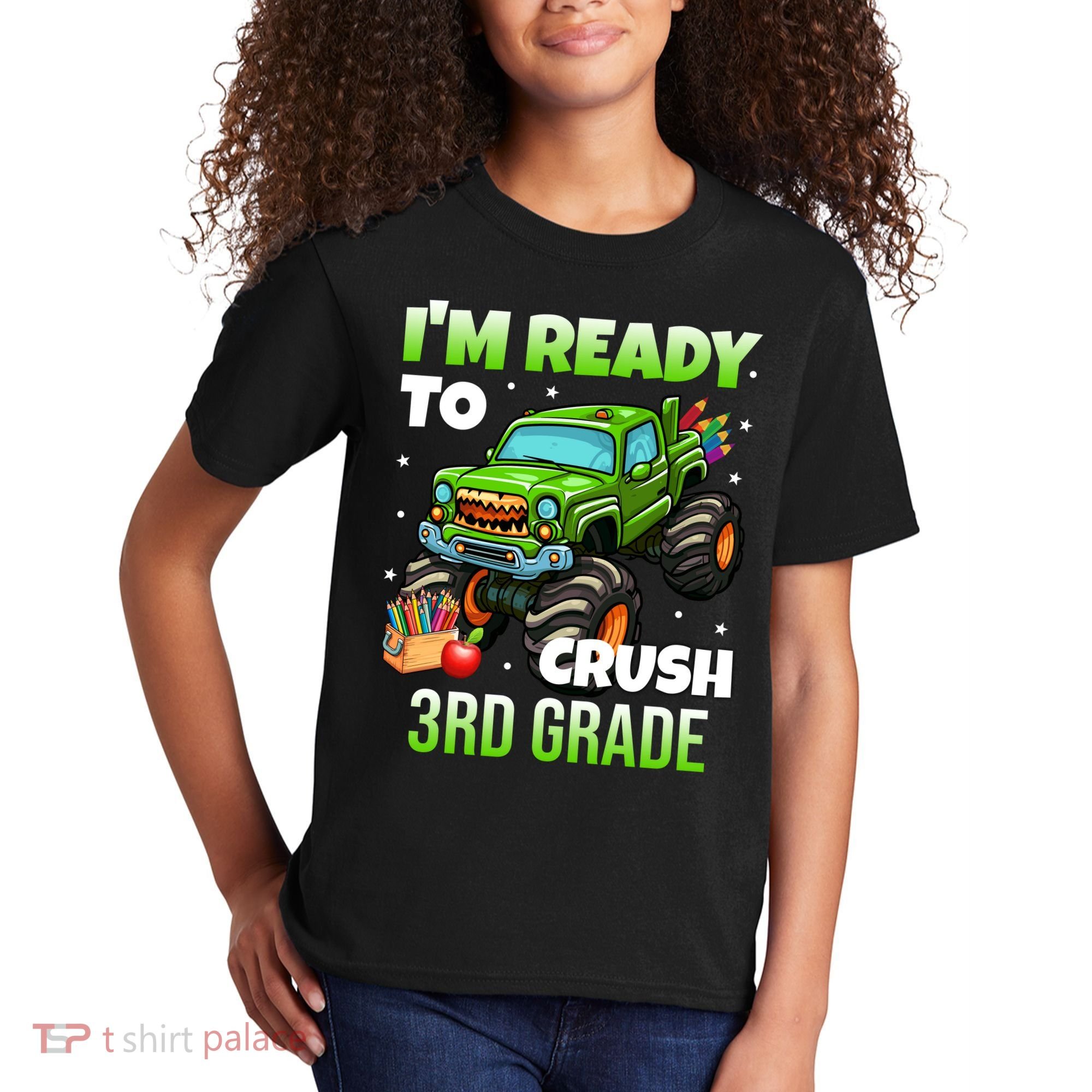 I'm Ready To Crush 3rd Grade Monster Truck Kids T-Shirt