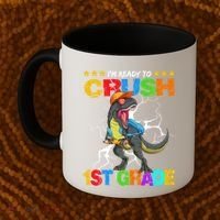 Im Ready To Crush 1St Grade T Rex Dinosaur Back To School Cute Gift Coffee Mug thumb 2