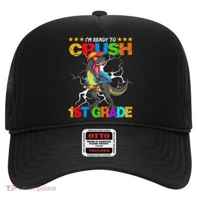 Im Ready To Crush 1St Grade T Rex Dinosaur Back To School Cute Gift Hat