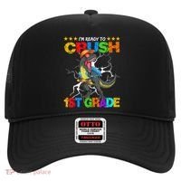 Im Ready To Crush 1St Grade T Rex Dinosaur Back To School Cute Gift Hat thumb 0