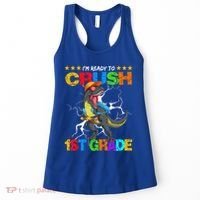 Im Ready To Crush 1St Grade T Rex Dinosaur Back To School Cute Gift Women's Tank Top thumb 0