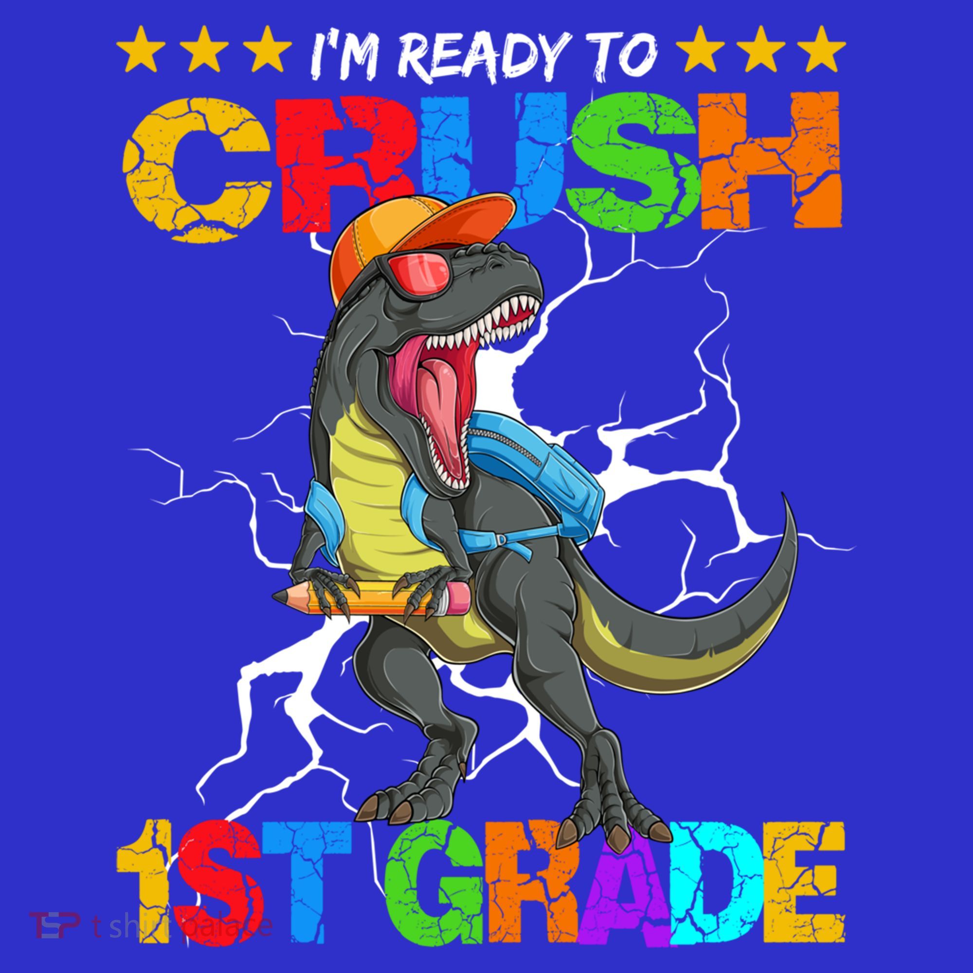 Im Ready To Crush 1St Grade T Rex Dinosaur Back To School Cute Gift Women's Tank Top