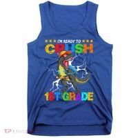 Im Ready To Crush 1St Grade T Rex Dinosaur Back To School Cute Gift Tank Top thumb 0