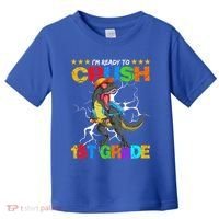 Im Ready To Crush 1St Grade T Rex Dinosaur Back To School Cute Gift Toddler T-Shirt thumb 0