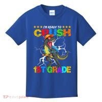 Im Ready To Crush 1St Grade T Rex Dinosaur Back To School Cute Gift Kids T-Shirt thumb 0
