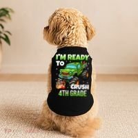 I'm Ready To Crush 4th Grade Monster Truck Doggie Tank thumb 2