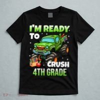I'm Ready To Crush 4th Grade Monster Truck T-Shirt thumb 5