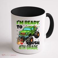 I'm Ready To Crush 4th Grade Monster Truck Coffee Mug thumb 1