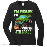 I'm Ready To Crush 4th Grade Monster Truck Women's Long Sleeve Shirt thumb 0