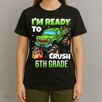 I'm Ready To Crush 6th Grade Monster Truck T-Shirt thumb 4