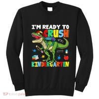 I'm Ready To Crush Kindergarten Back To School Dinosaur Sweatshirt thumb 0