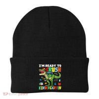 I'm Ready To Crush Kindergarten Back To School Dinosaur Beanie thumb 0