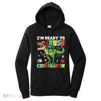 I'm Ready To Crush Kindergarten Back To School Dinosaur Women's Hoodie thumb 0