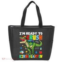 I'm Ready To Crush Kindergarten Back To School Dinosaur Tote Bag thumb 0
