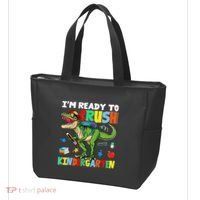 I'm Ready To Crush Kindergarten Back To School Dinosaur Tote Bag thumb 3