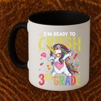 Im Ready To Crush 3Rd Grade Dabbing Unicorn Third Grade Great Gift Coffee Mug thumb 2