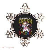 Im Ready To Crush 3Rd Grade Dabbing Unicorn Third Grade Great Gift Ornament thumb 0