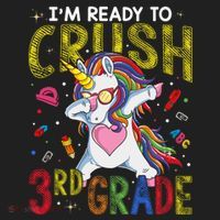 Im Ready To Crush 3Rd Grade Dabbing Unicorn Third Grade Great Gift Hat thumb 2