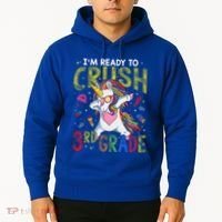 Im Ready To Crush 3Rd Grade Dabbing Unicorn Third Grade Great Gift Hoodie thumb 2