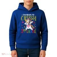 Im Ready To Crush 3Rd Grade Dabbing Unicorn Third Grade Great Gift Kids Hoodie thumb 4