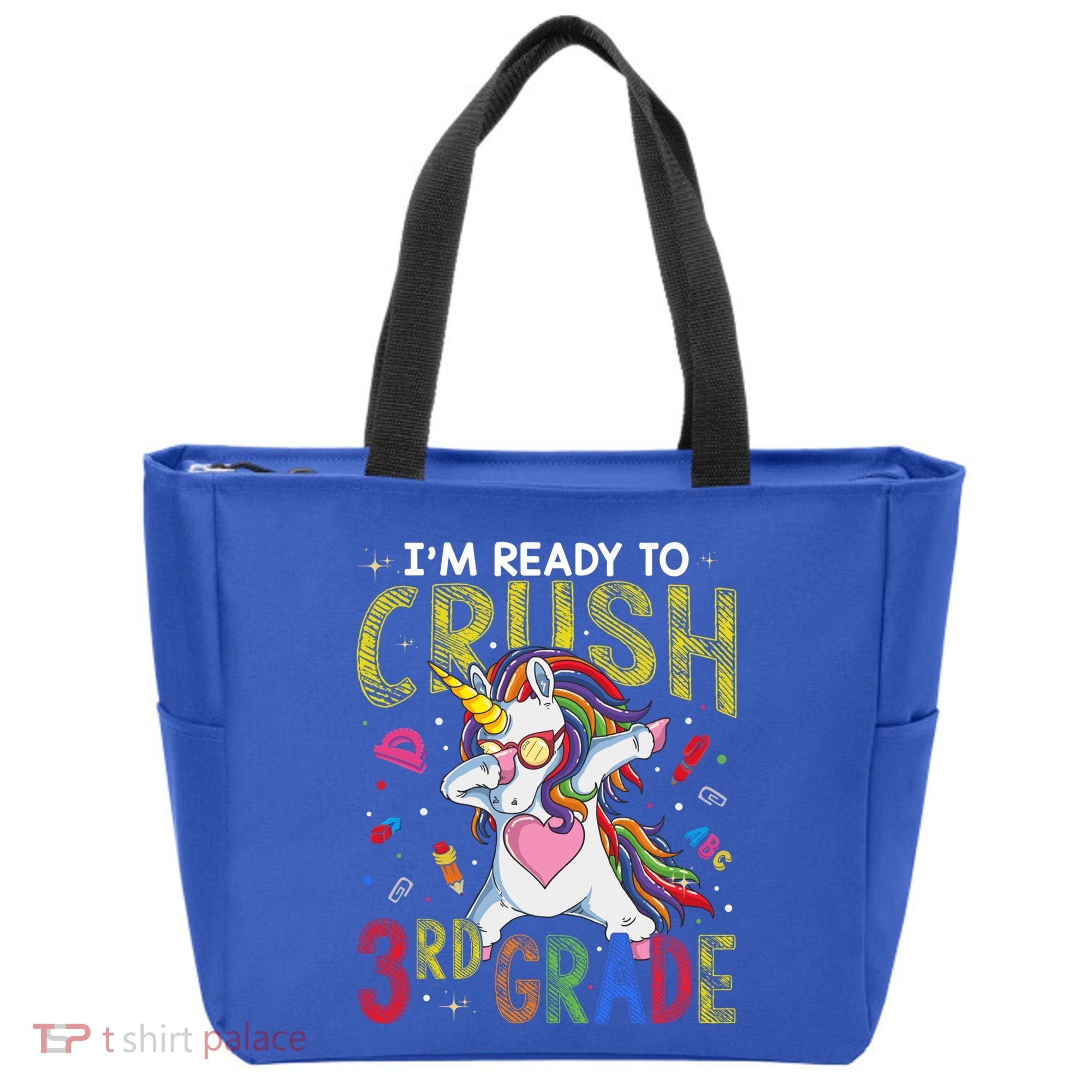 Im Ready To Crush 3Rd Grade Dabbing Unicorn Third Grade Great Gift Tote Bag