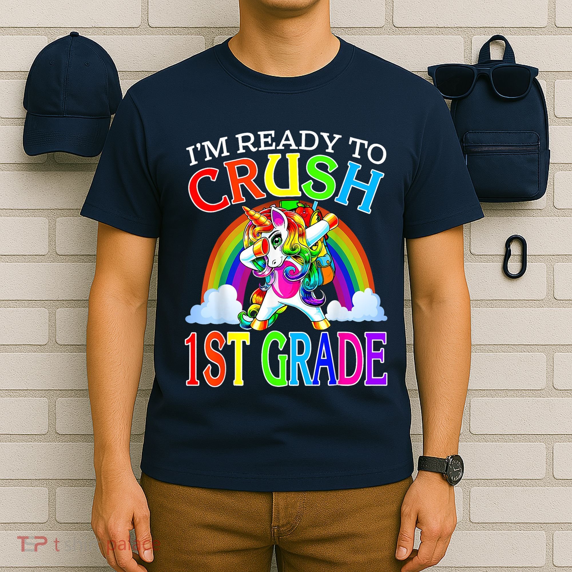 Im Ready To Crush 1st Grade Unicorn Back To School T-Shirt