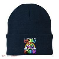Im Ready To Crush 1st Grade Unicorn Back To School Beanie thumb 0