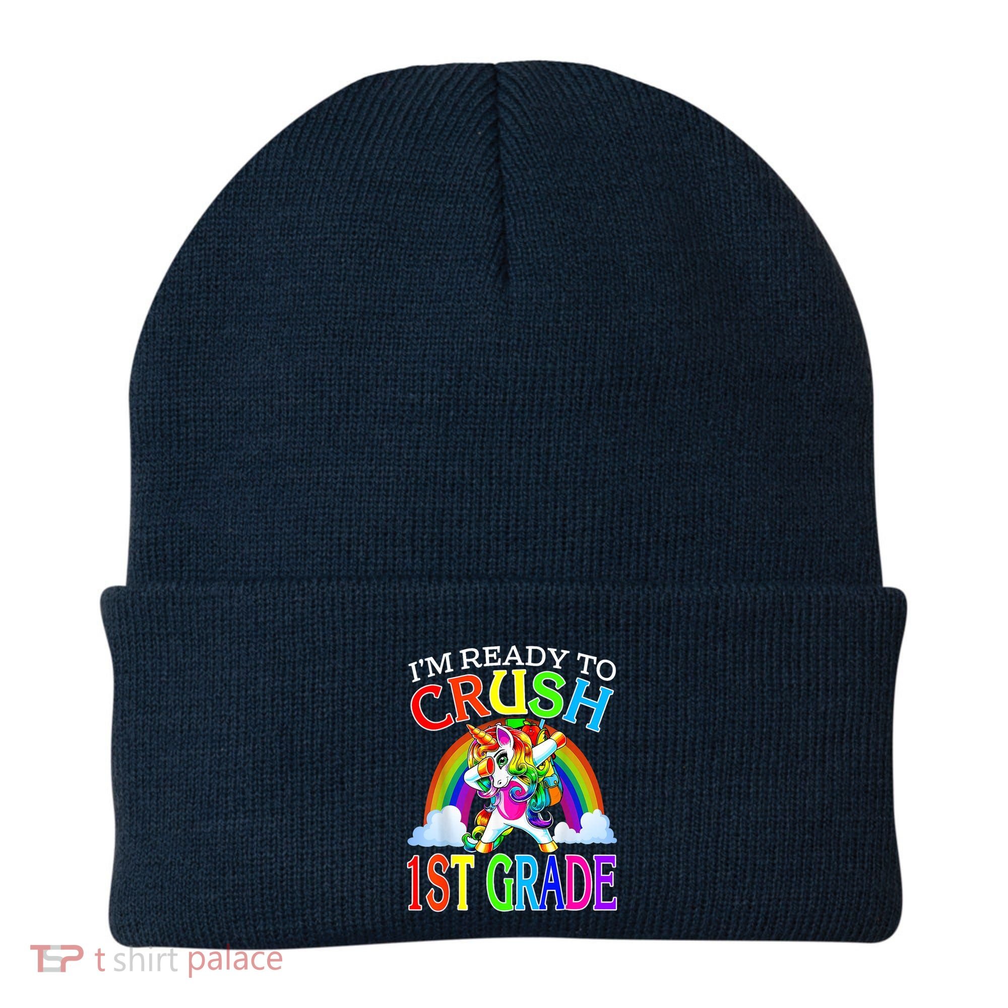 Im Ready To Crush 1st Grade Unicorn Back To School Beanie