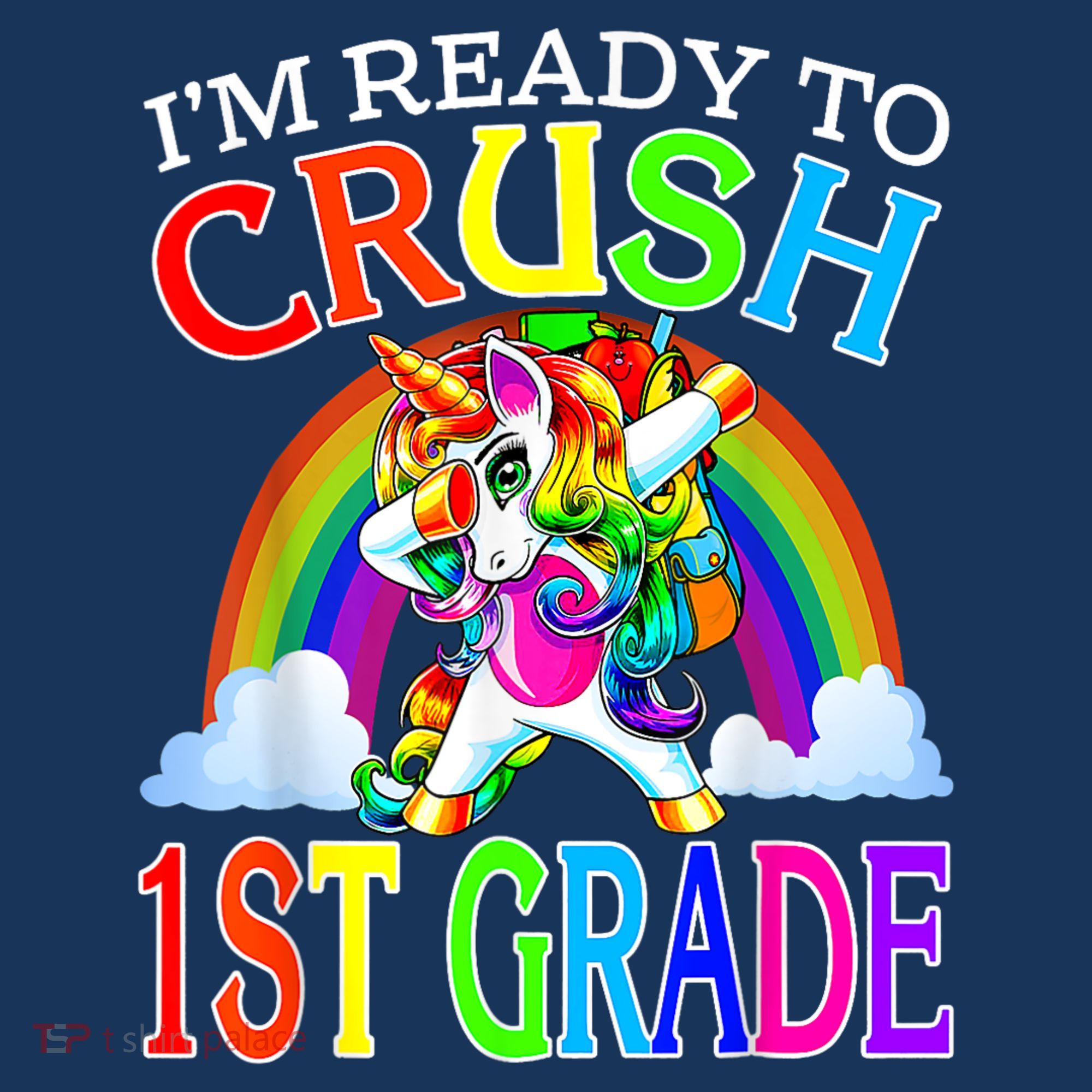Im Ready To Crush 1st Grade Unicorn Back To School Beanie
