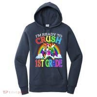 Im Ready To Crush 1st Grade Unicorn Back To School Women's Hoodie thumb 0