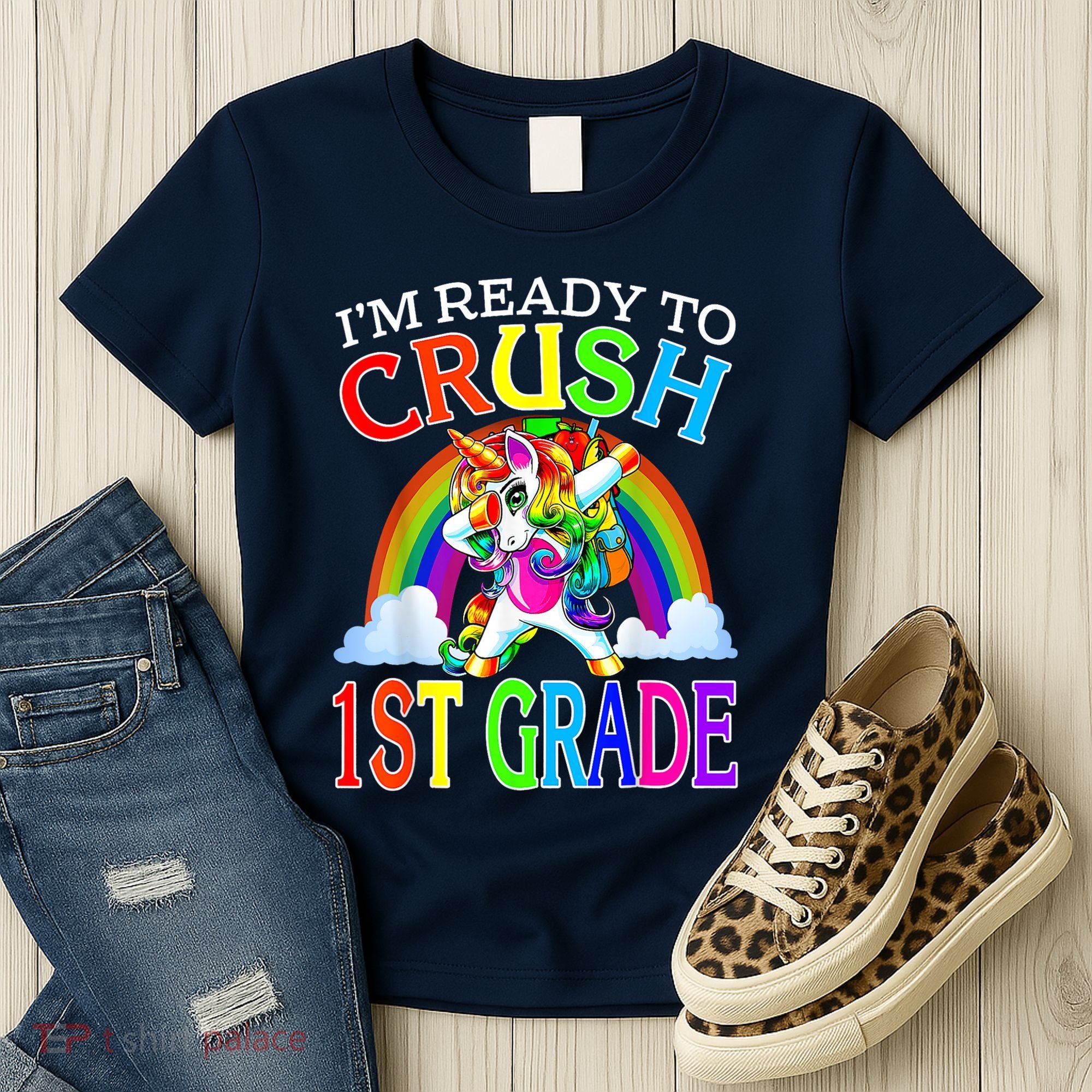 Im Ready To Crush 1st Grade Unicorn Back To School Women's T-Shirt