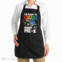 Im Ready To Crush Junior Pre K Shark Monster Truck Apron thumb 2