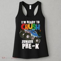 Im Ready To Crush Junior Pre K Shark Monster Truck Women's Tank Top thumb 3