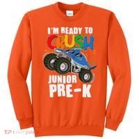 Im Ready To Crush Junior Pre K Shark Monster Truck Sweatshirt thumb 0