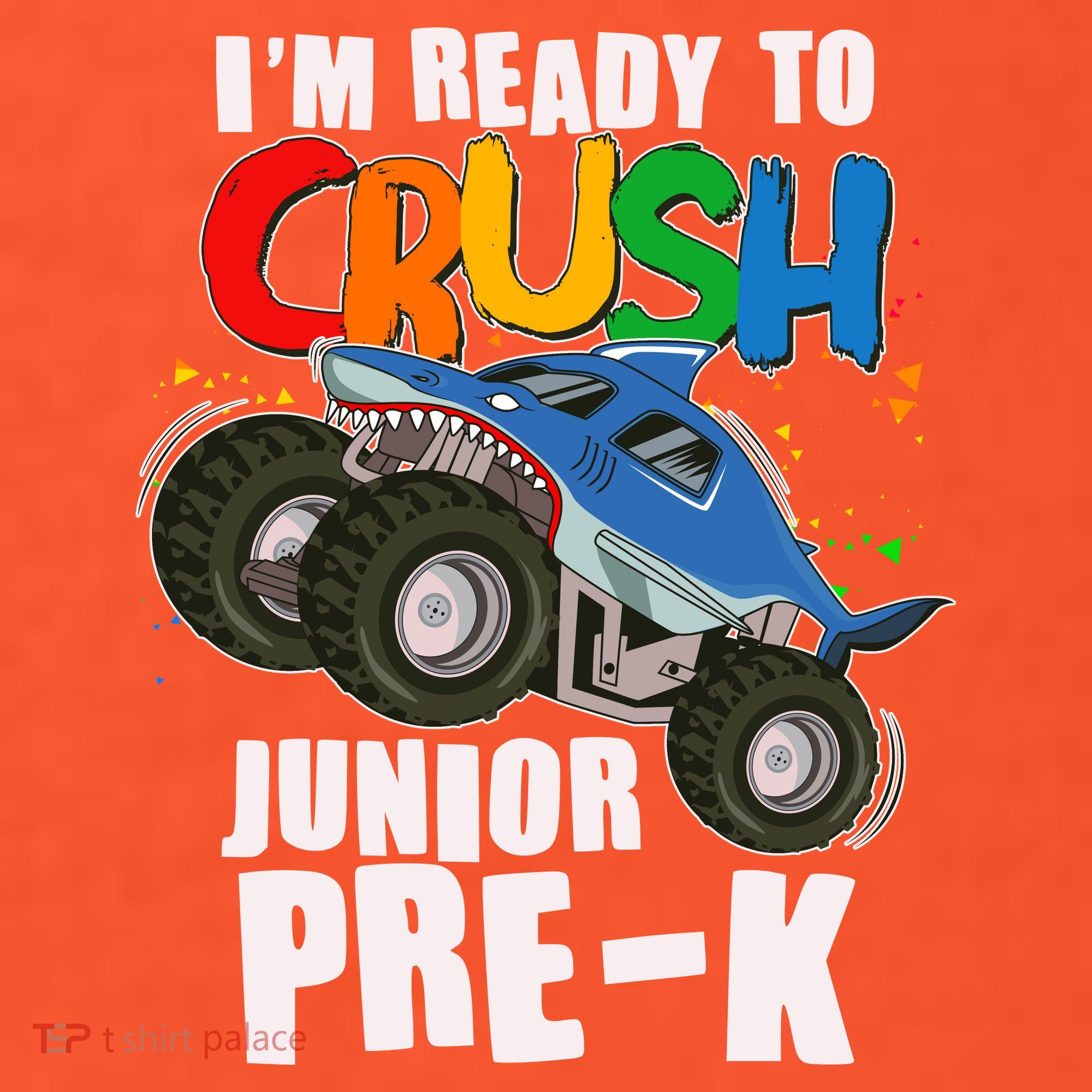 Im Ready To Crush Junior Pre K Shark Monster Truck Mousepad