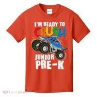 Im Ready To Crush Junior Pre K Shark Monster Truck Kids T-Shirt thumb 0
