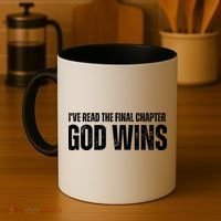 I've Read The Final Chapter God Wins Coffee Mug thumb 4