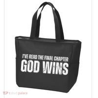 I've Read The Final Chapter God Wins Tote Bag thumb 3