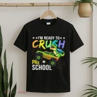 I'm Ready to Crush Kindergarten Dinosaur Back to School T-Shirt thumb 2